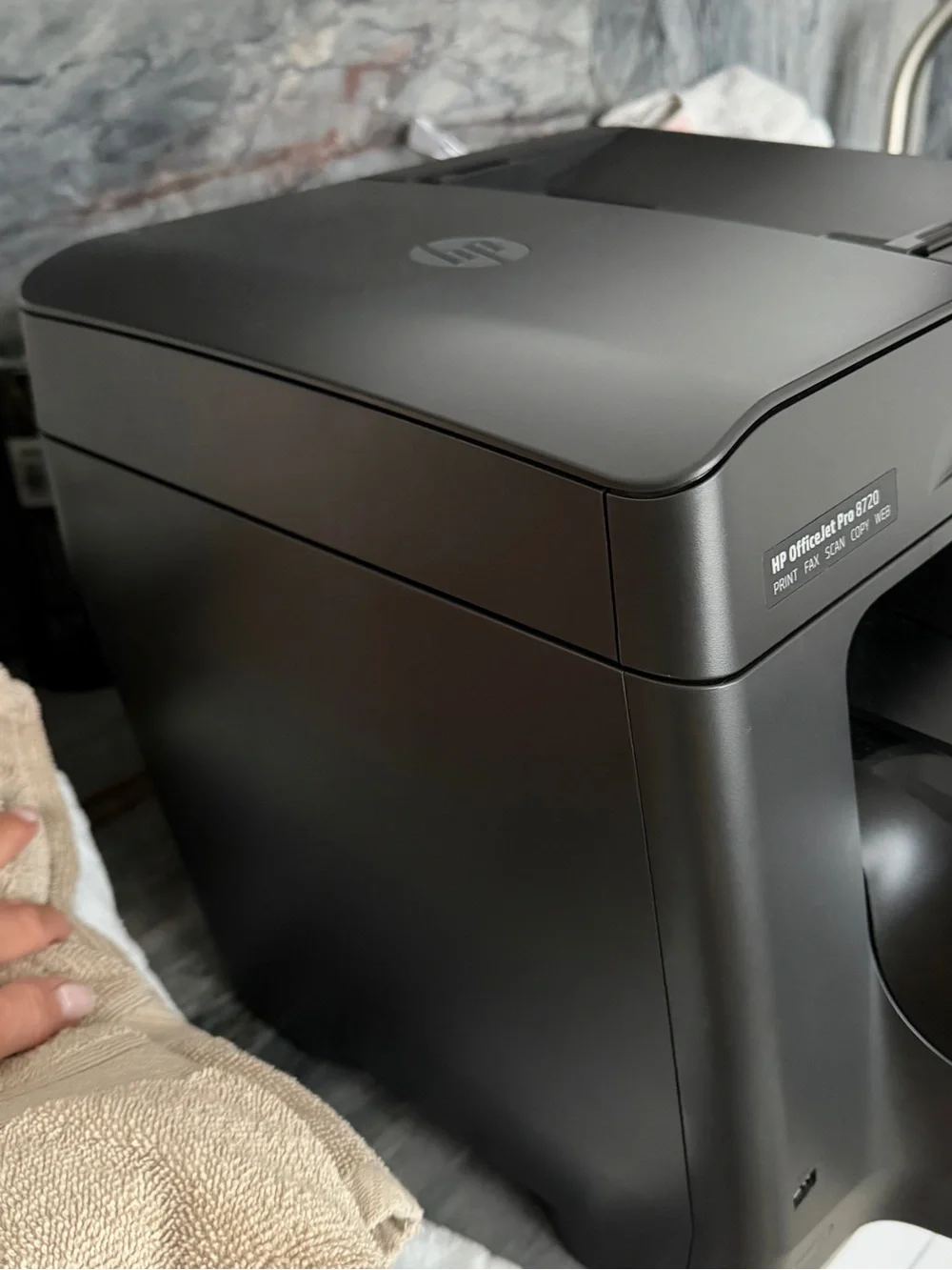 HP OfficeJet Pro 8720 Multifunction Printer - Black and Gray